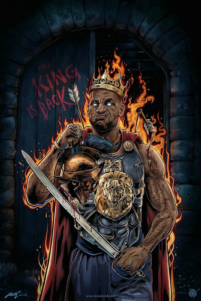 The King is back. Lebron james , Basketball art HD phone wallpaper | Pxfuel