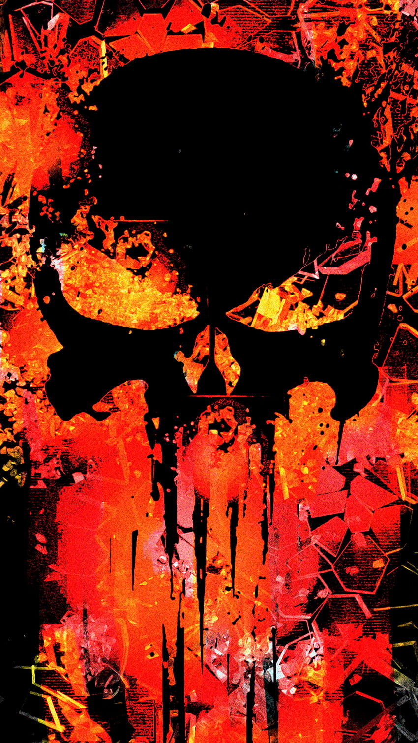 โทรศัพท์ลงโทษ Punisher Skull วอลล์เปเปอร์โทรศัพท์ HD