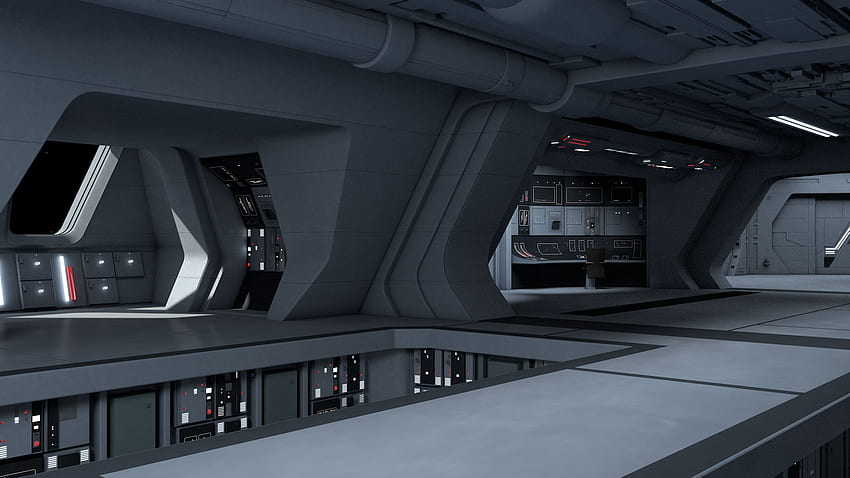 Das Star Wars-Projekt, Sternenzerstörerbrücke HD-Hintergrundbild