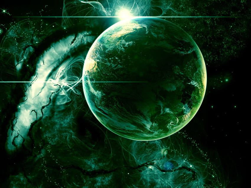 planeta verde antes de planeta fondo de pantalla