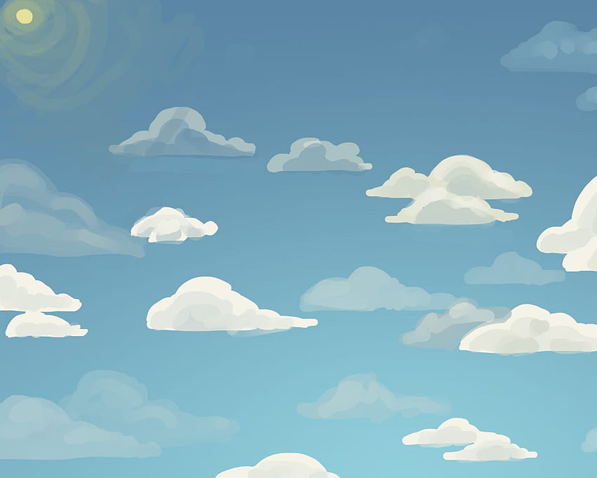 Clouds png cartoon HD wallpapers | Pxfuel
