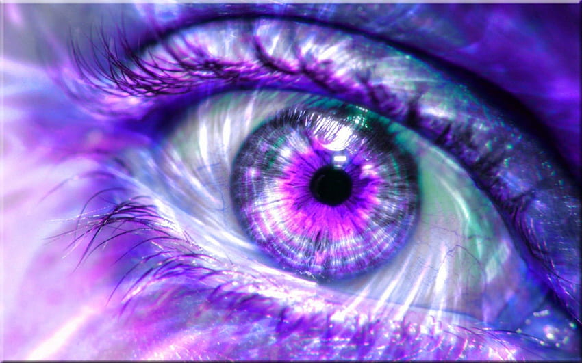 パープルアイ、紫、目、目、ラベンダー 高画質の壁紙