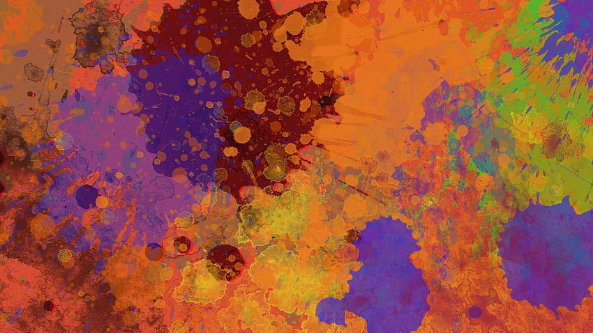 Cool Splatter - Warna Cat Abstrak - - Wallpaper HD