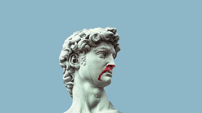Statue of David marble blood sculpture art and craft representation • For You For & Mobile, Greek Statue HD wallpaper