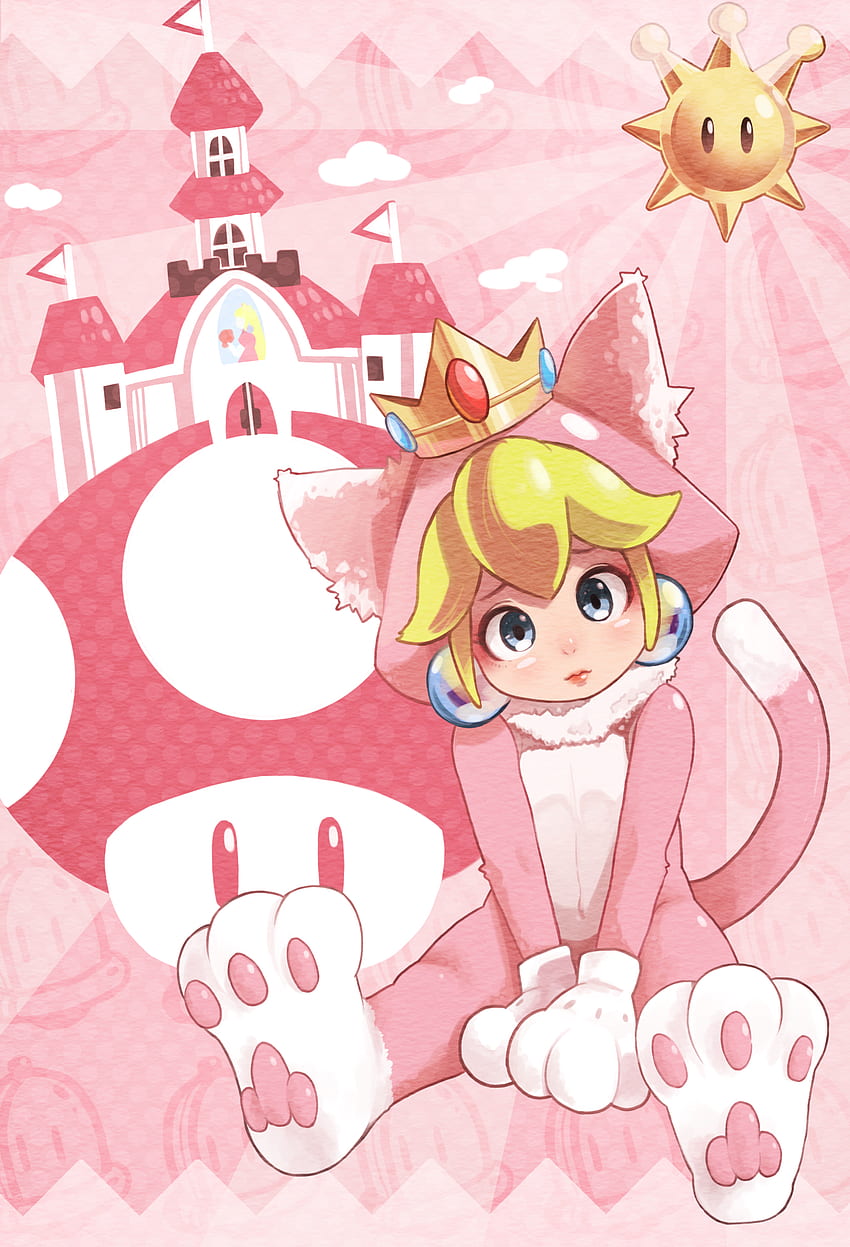 Cat Peach - Princess Peach - mobilna tablica anime, telefon Princess Peach Tapeta na telefon HD