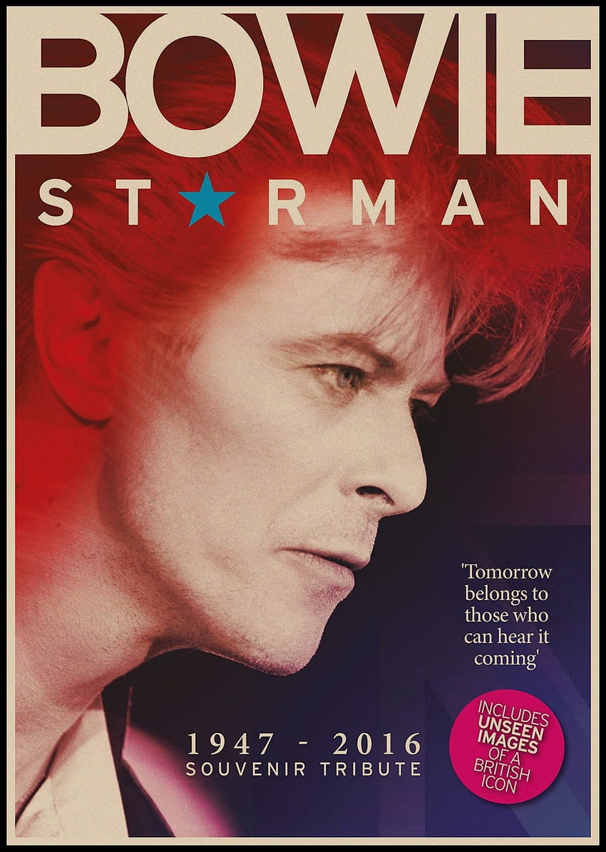 Compre tres para enviar un póster de rock de David Bowie, papel marrón retro, cantante de música rock, decoración de bar para sala de estar, decoración artística de fondo de pantalla del teléfono