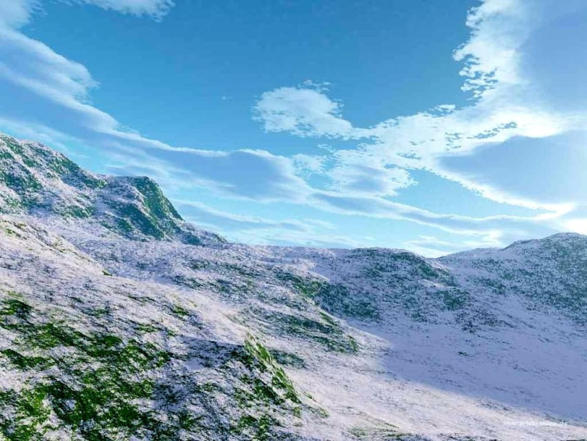 paisaje nevado fondo de pantalla