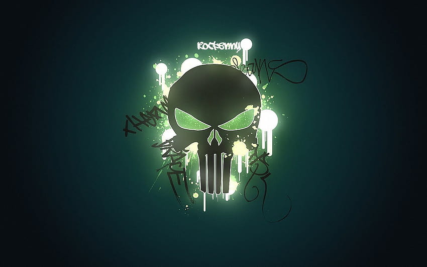 Planeta: cráneo de Punisher, logotipo de Punisher fondo de pantalla