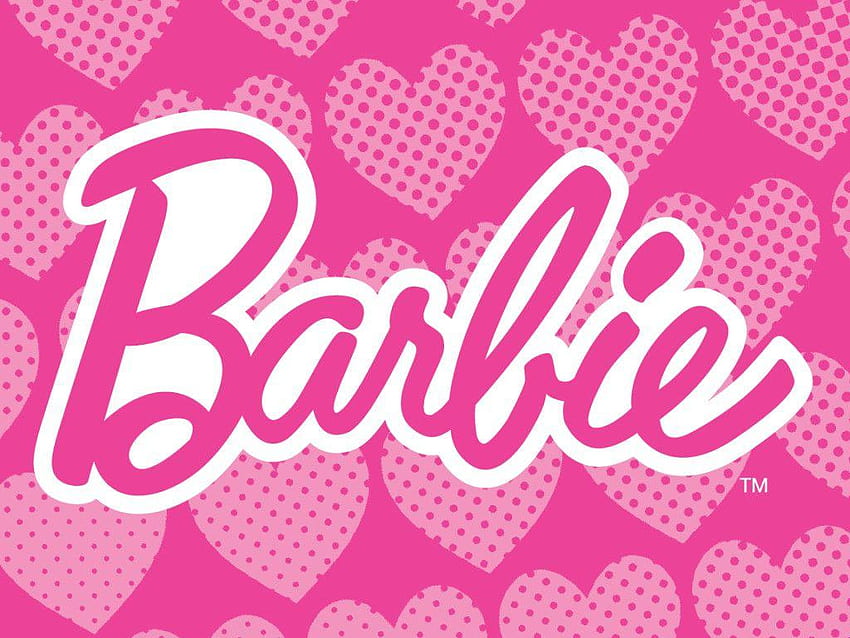 Barbie Logo Wallpaper  wallgoodcom  Barbie logo Girly logo Barbie  silhouette