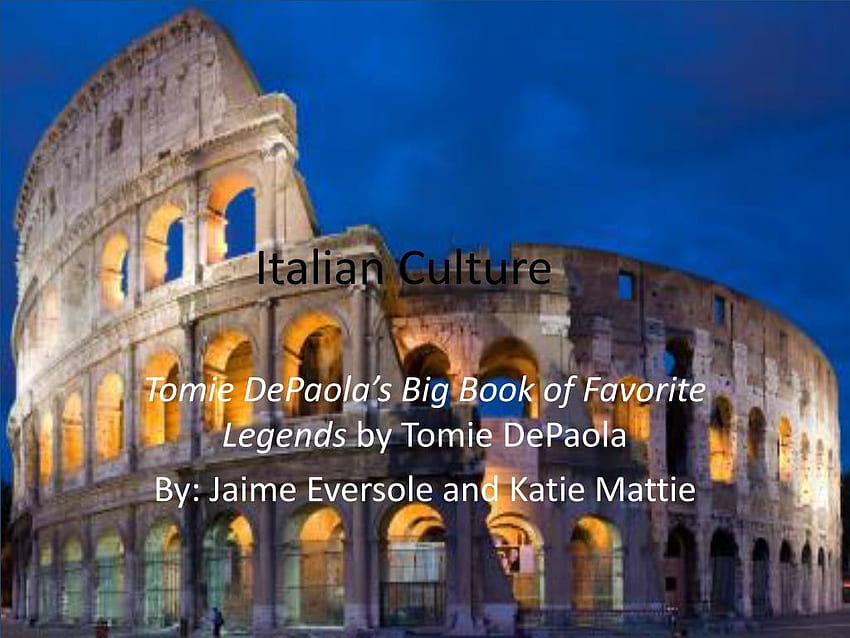 PPT - Italian Culture PowerPoint Presentation HD wallpaper