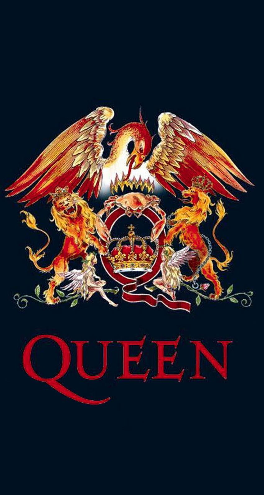 Logotipo da banda Queen Papel de parede de celular HD