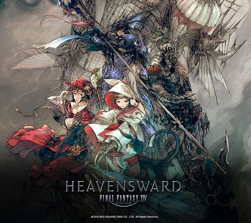 Video game screenshot, Final Fantasy XIV, Square Enix, blonde HD wallpaper