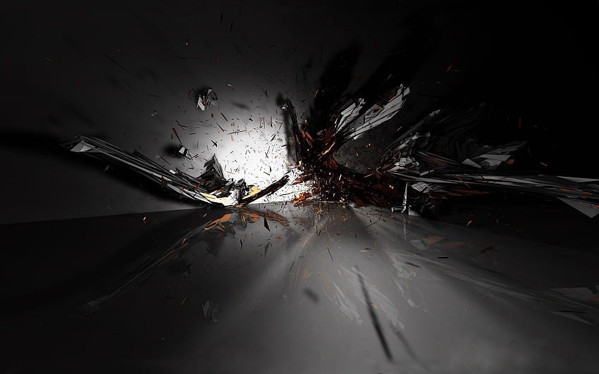 Abstract, Explosion, Shards, Smithereens HD wallpaper