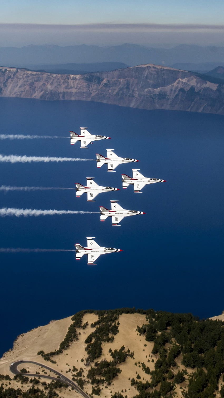 Wojsko Siły Powietrzne Stanów Zjednoczonych Thunderbirds Myśliwce odrzutowe - Siły Powietrzne Stanów Zjednoczonych - - Tapeta na telefon HD