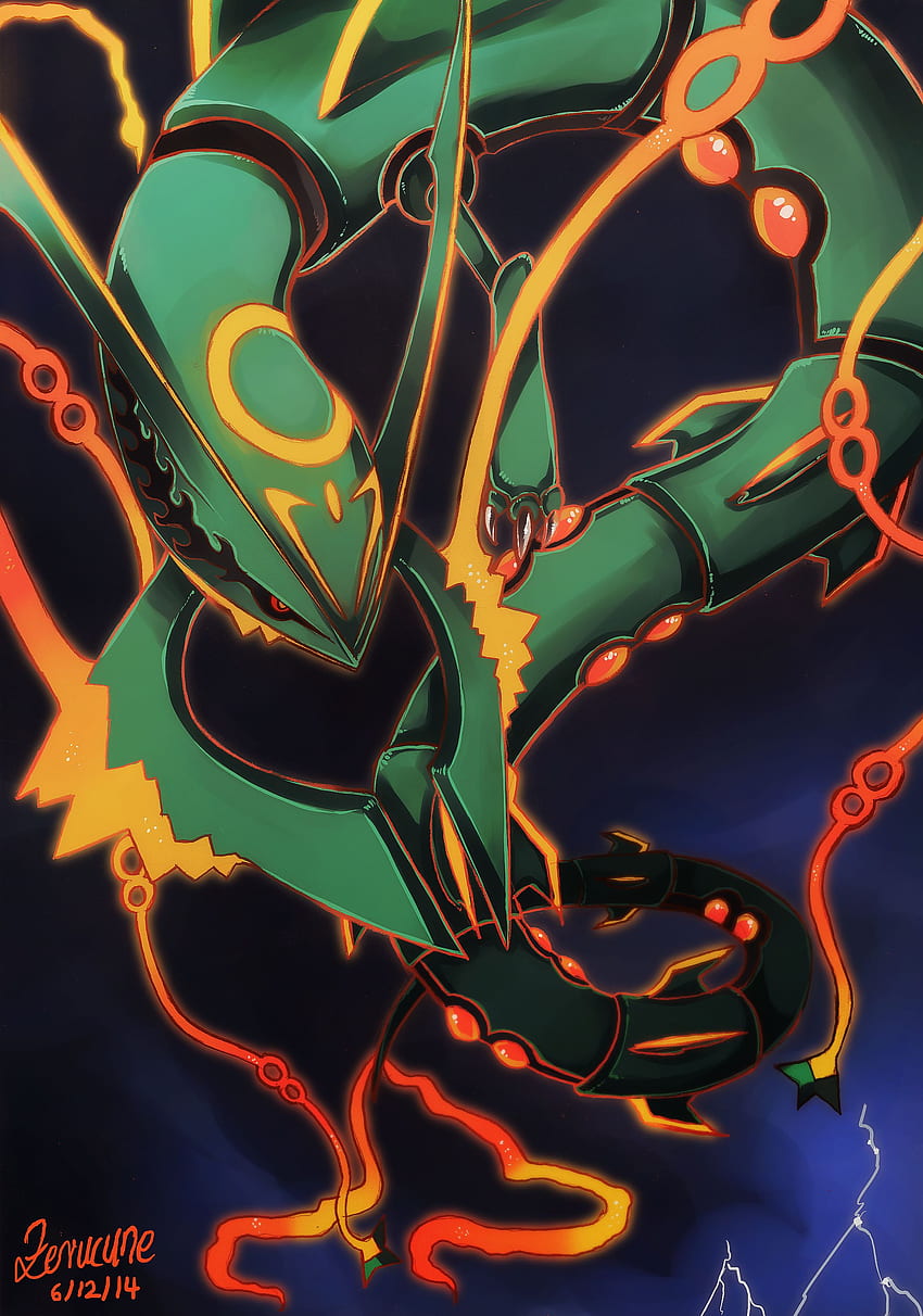 Shiny Mega Rayquaza! [1080x1920] : r/Amoledbackgrounds