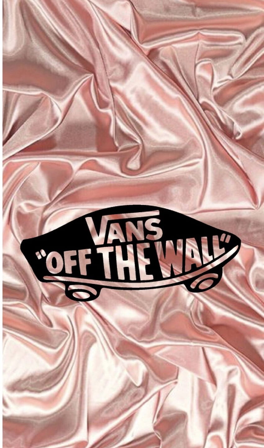 I saw this pink background and hadddd to use it! It's so cute! Then I went on Pic collage and added the vans logo HD phone wallpaper