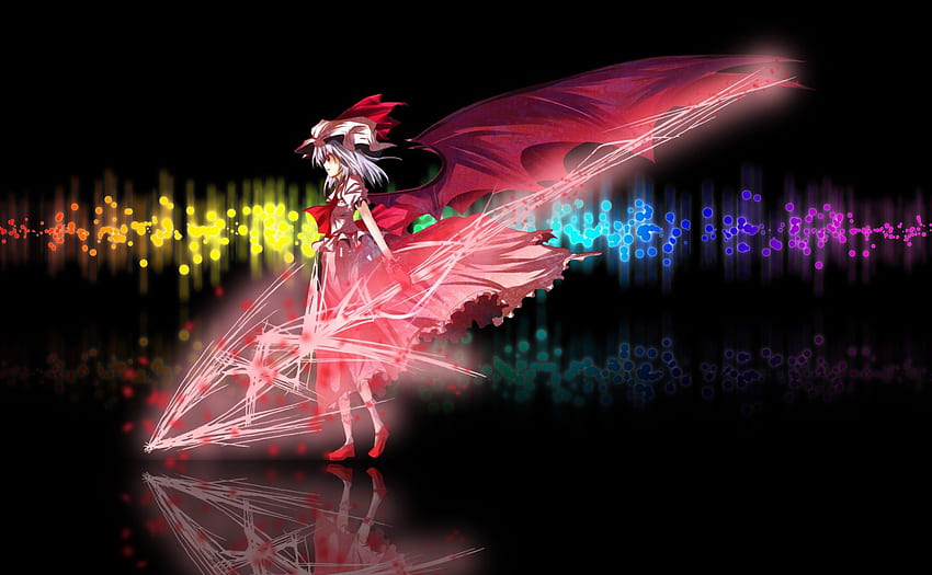 Remilia Scarlet, Scarlet, touhou project, girl, magical spear HD wallpaper