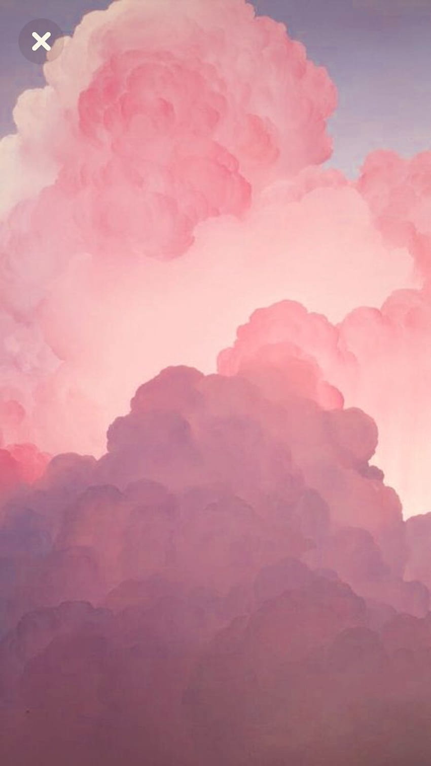 Pastel Estetika Langit Merah Muda wallpaper ponsel HD