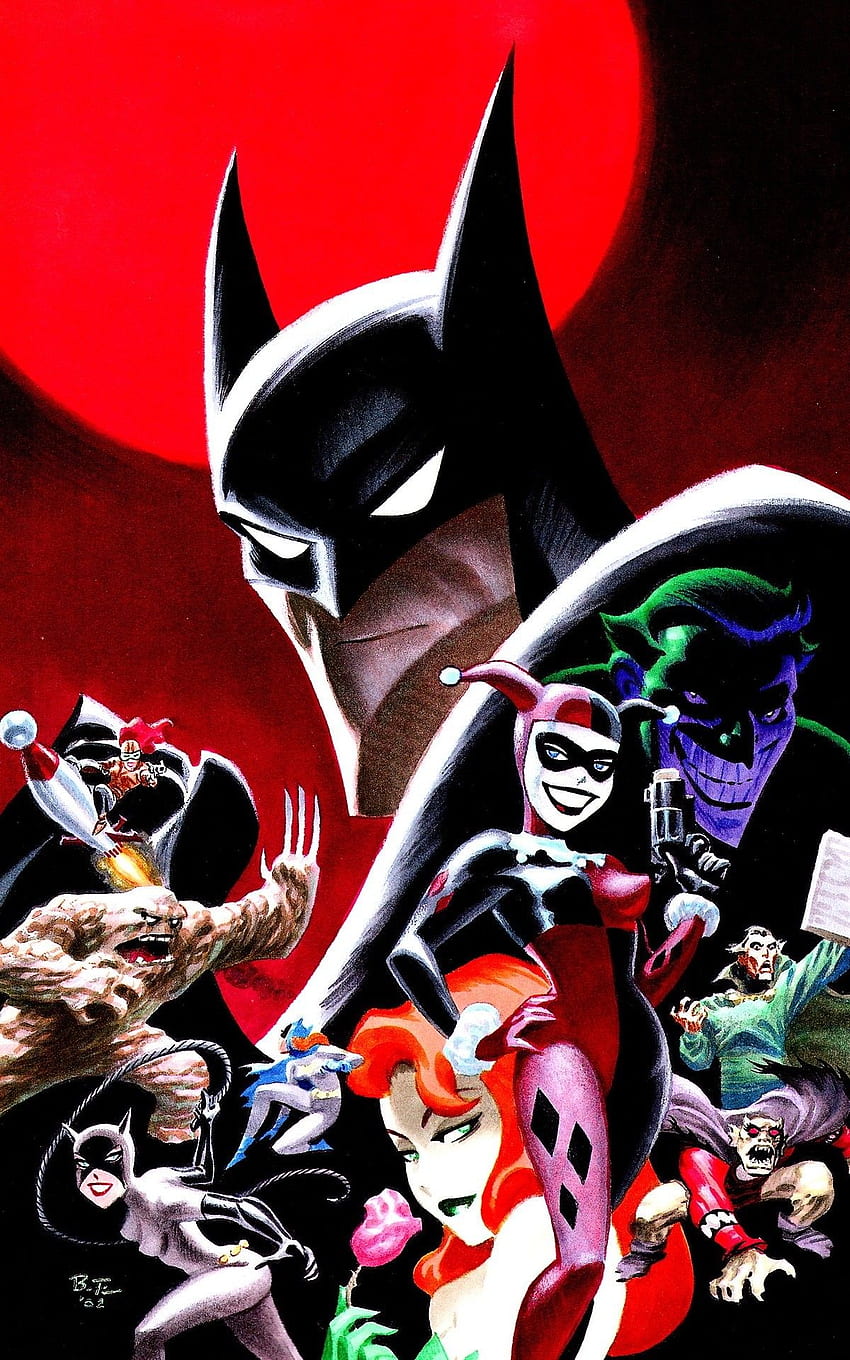 Batman-Zeichentrickfilm, animierter Batman HD-Handy-Hintergrundbild