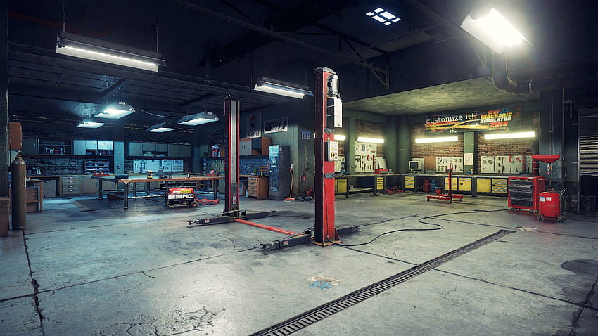 ArtStation - Car mechanic simulator 2018 - Garage environment HD wallpaper