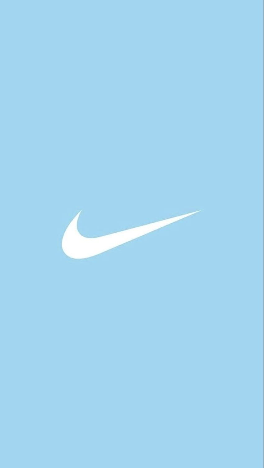 Ícono de la aplicación Pastel Nike en 2021. Nike , Pastel blue background, Nike iphone, Cute Nike Blue fondo de pantalla del teléfono