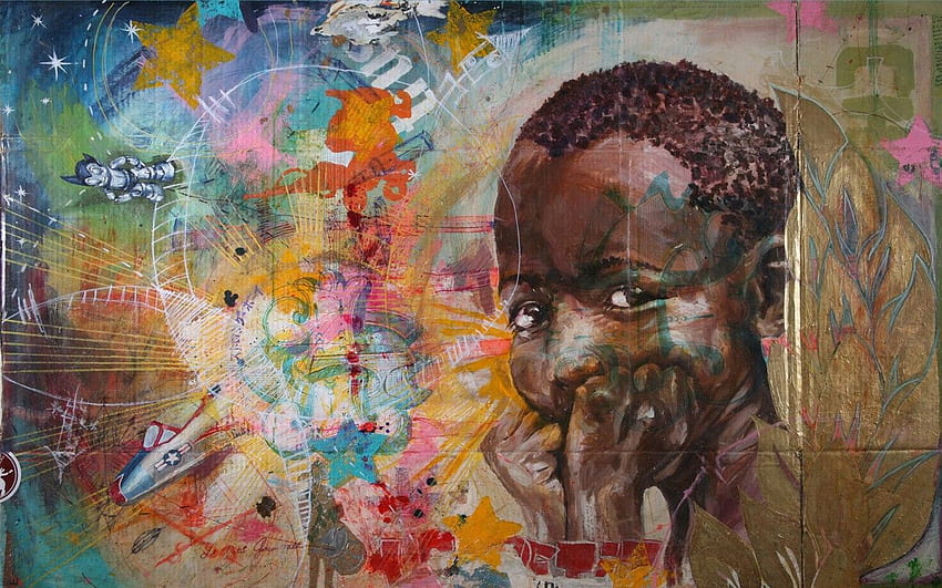 Афроамериканско изкуство 41 HD тапет