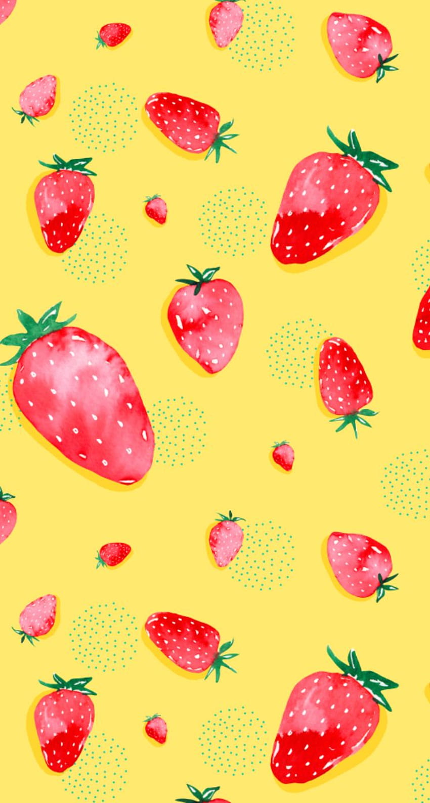Summer Watercolor Strawberries iPhone . iPhone HD phone wallpaper | Pxfuel