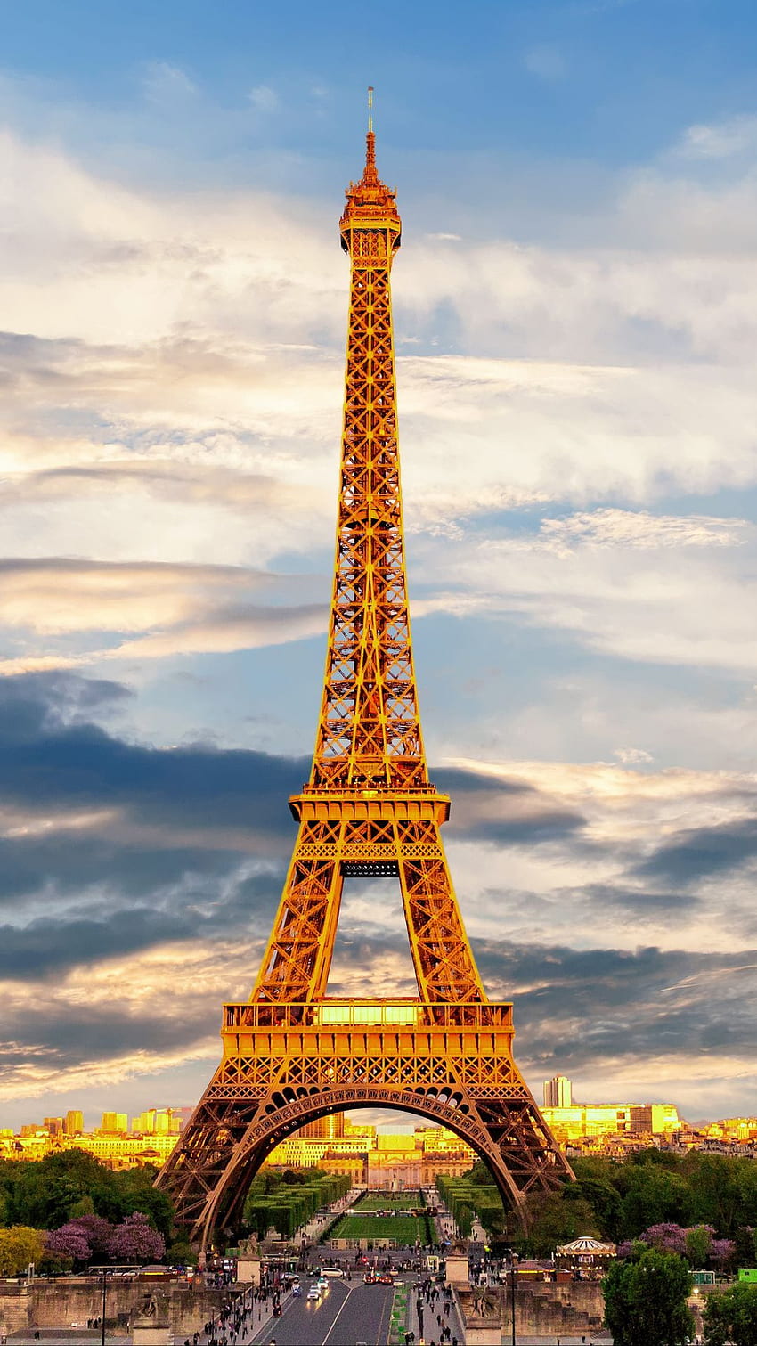 에펠 탑, 파리, 프랑스 HD 전화 배경 화면
