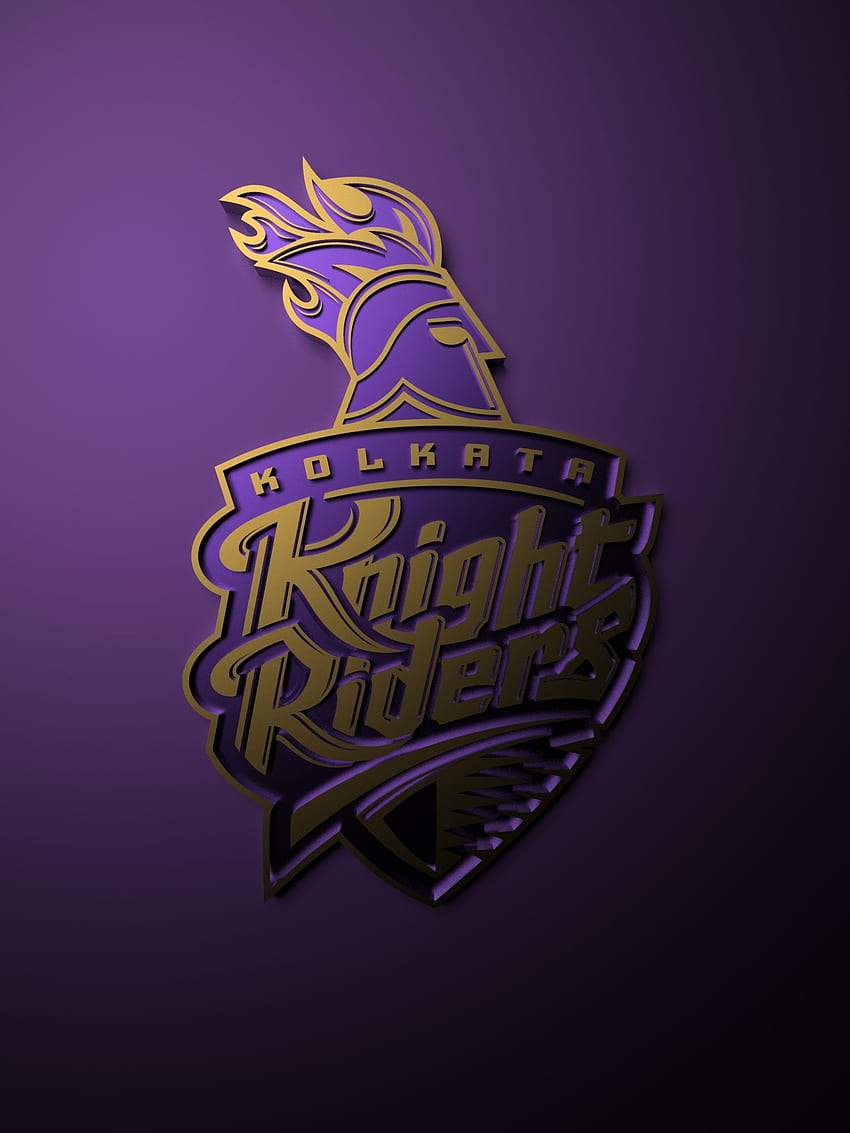 Kolkata Knight Riders IPL metaliczne malowanie plakatów z logo — TenorArts. Jeźdźcy rycerzy z Kalkuty, jeźdźcy rycerzy, metalowe logo Tapeta na telefon HD