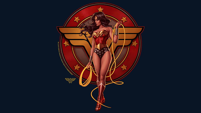Wonder Woman 1987, Fankunst, minimal HD-Hintergrundbild
