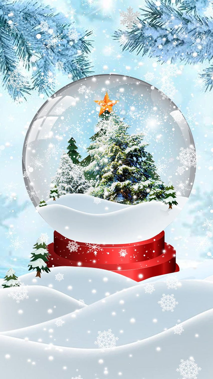 ไอเดียวันคริสต์มาสที่งดงาม เวลาคริสต์มาส ล็อคแอพ คริสต์มาส ลูกโลกหิมะคริสต์มาส วอลล์เปเปอร์โทรศัพท์ HD