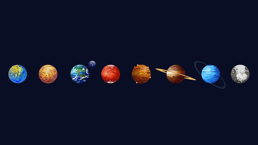 Solar System Background, Solar System Aesthetic HD wallpaper