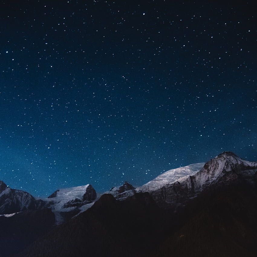 Night, mountains, stars, nature, sky, ipad air, ipad air 2, ipad 3, ipad 4, ipad  mini 2, ipad mini 3, , background, 3556 HD phone wallpaper | Pxfuel