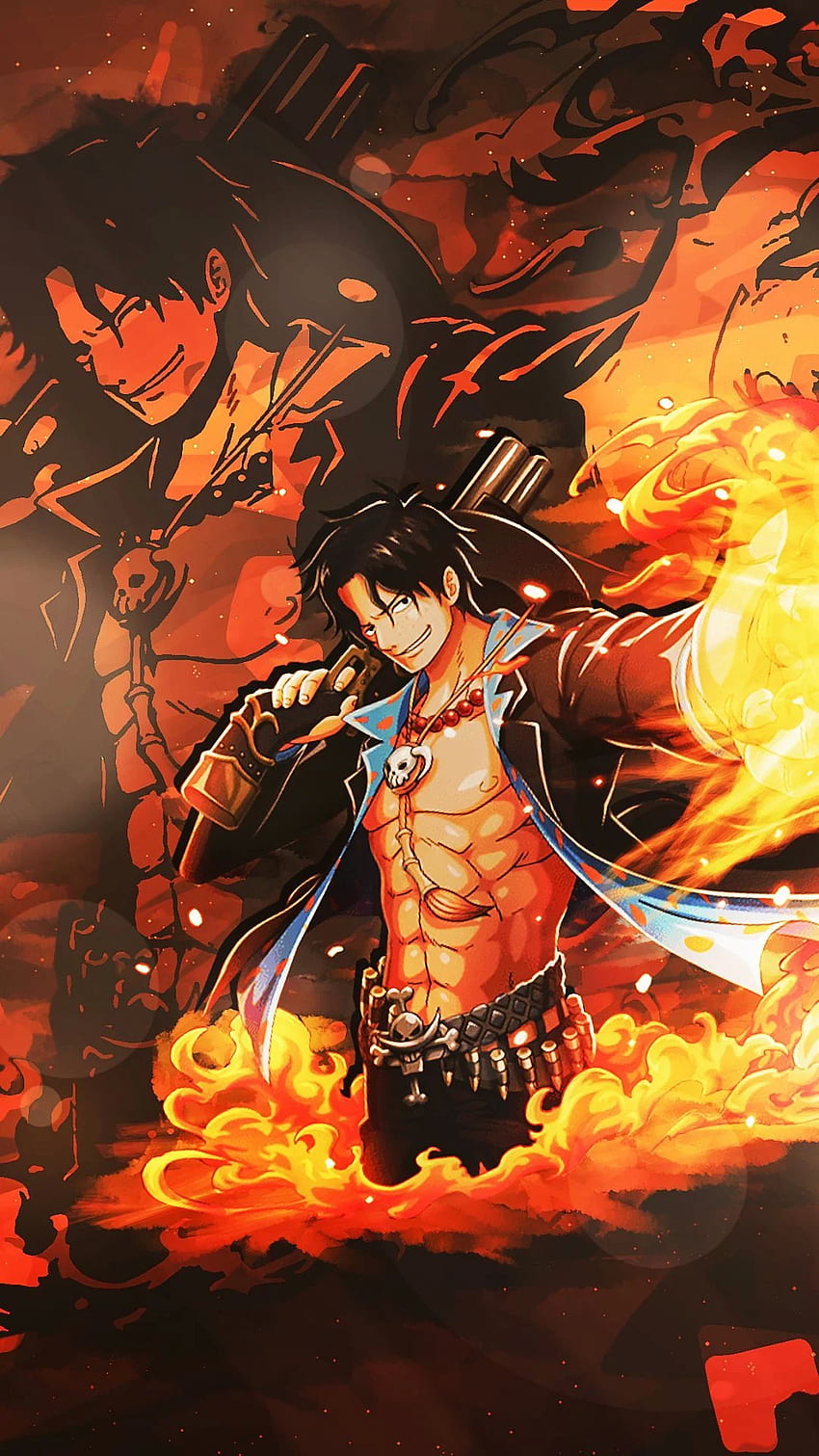 One Piece Ace wallpaper HD: Hãy khám phá bộ sưu tập hình nền One Piece Ace HD đặc biệt của chúng tôi. Với những hình ảnh sống động và chân thực, bạn sẽ trở nên thật gần gũi với vị hoàng tử của băng hải tặc Mũ Rơm. Hãy sử dụng hình nền One Piece Ace để tạo cho màn hình của bạn một không gian đầy nghệ thuật và cảm nhận sự hùng mạnh và tài năng của Ace.