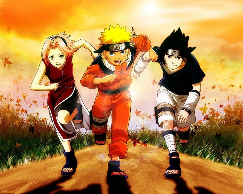 Anime zespołu Naruto i przyjaciele, zespół 7 Naruto Tapeta HD