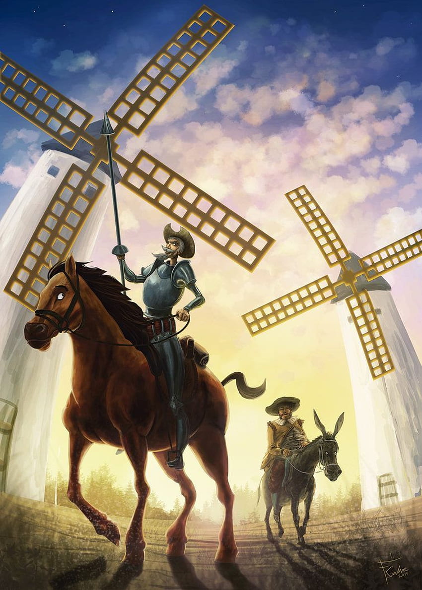 Oggi Cervantes è morto 400 anni fa. In suo onore, uno dei miei Don Chisciotte preferiti • R . Don Chisciotte, Uomo della Mancia, art Sfondo del telefono HD