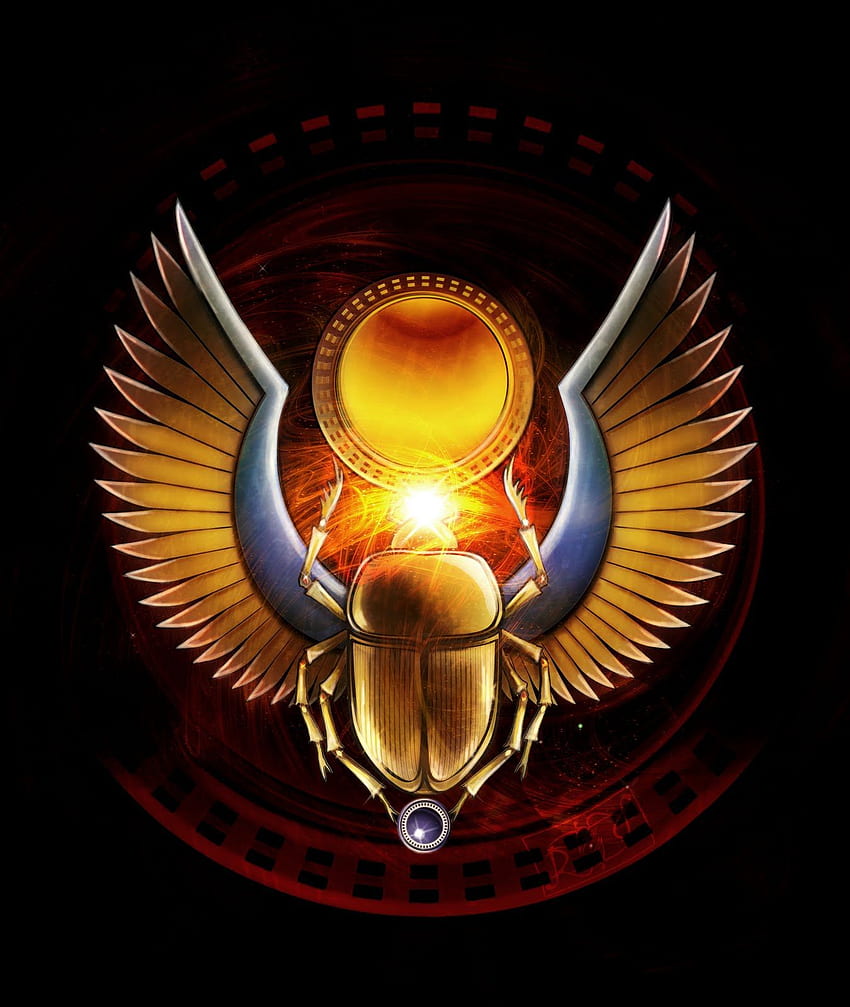 Escaravelho . Escaravelho de Aladdin, escaravelho egípcio e besouro escaravelho Papel de parede de celular HD