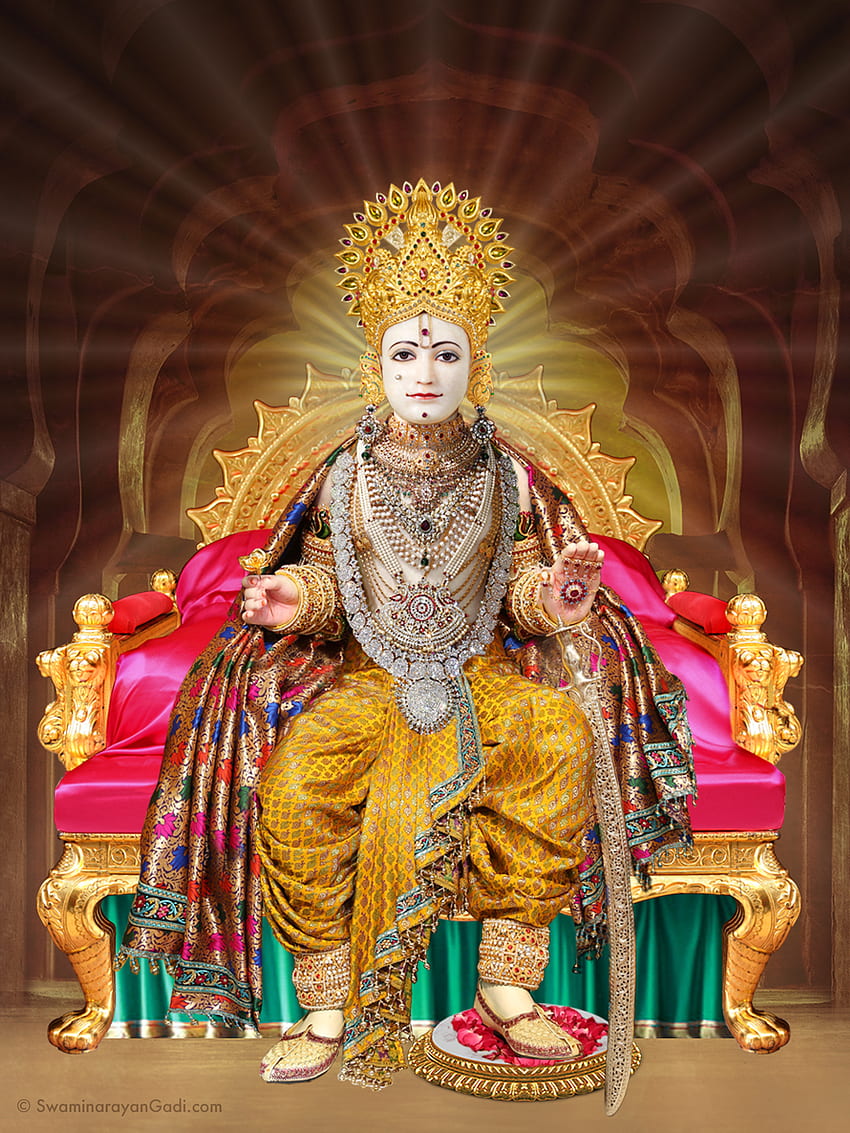 s - Maninagar Shree Swaminarayan Gadi, Swaminarayan Bhagwan HD тапет за телефон