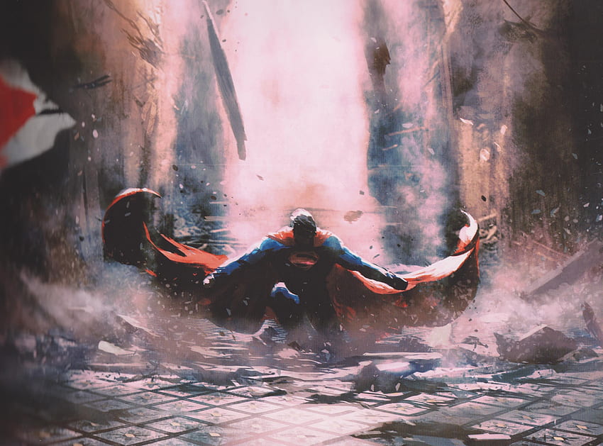 Superman, art, justice League, 2018 HD wallpaper