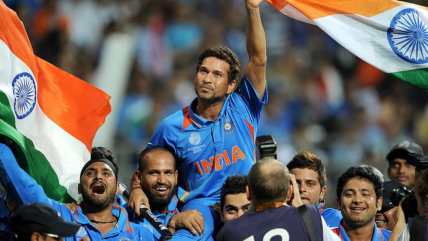Моментът на живота“: Индийските герои от Световната купа празнуват 10-годишен юбилей, логото на индийския отбор по крикет HD тапет