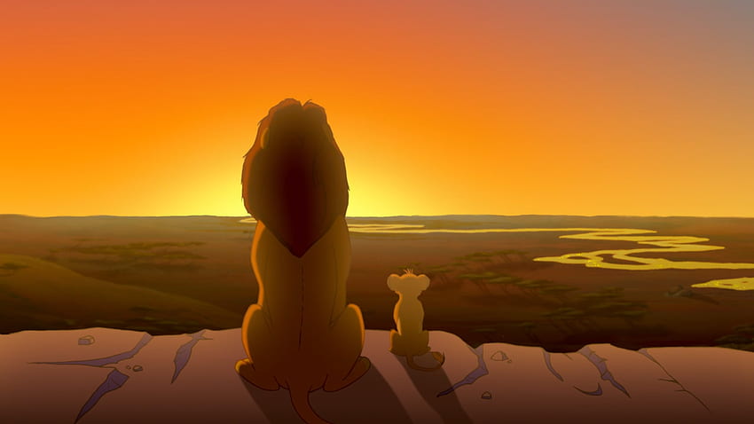 The Lion King Mufasa Simba Sunset - Resolusi: Wallpaper HD