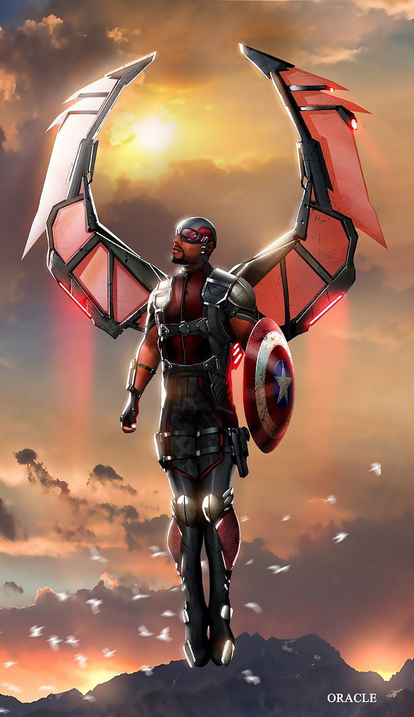 Falcon . Falcon marvel, Marvel, Marvel comic universe HD phone wallpaper