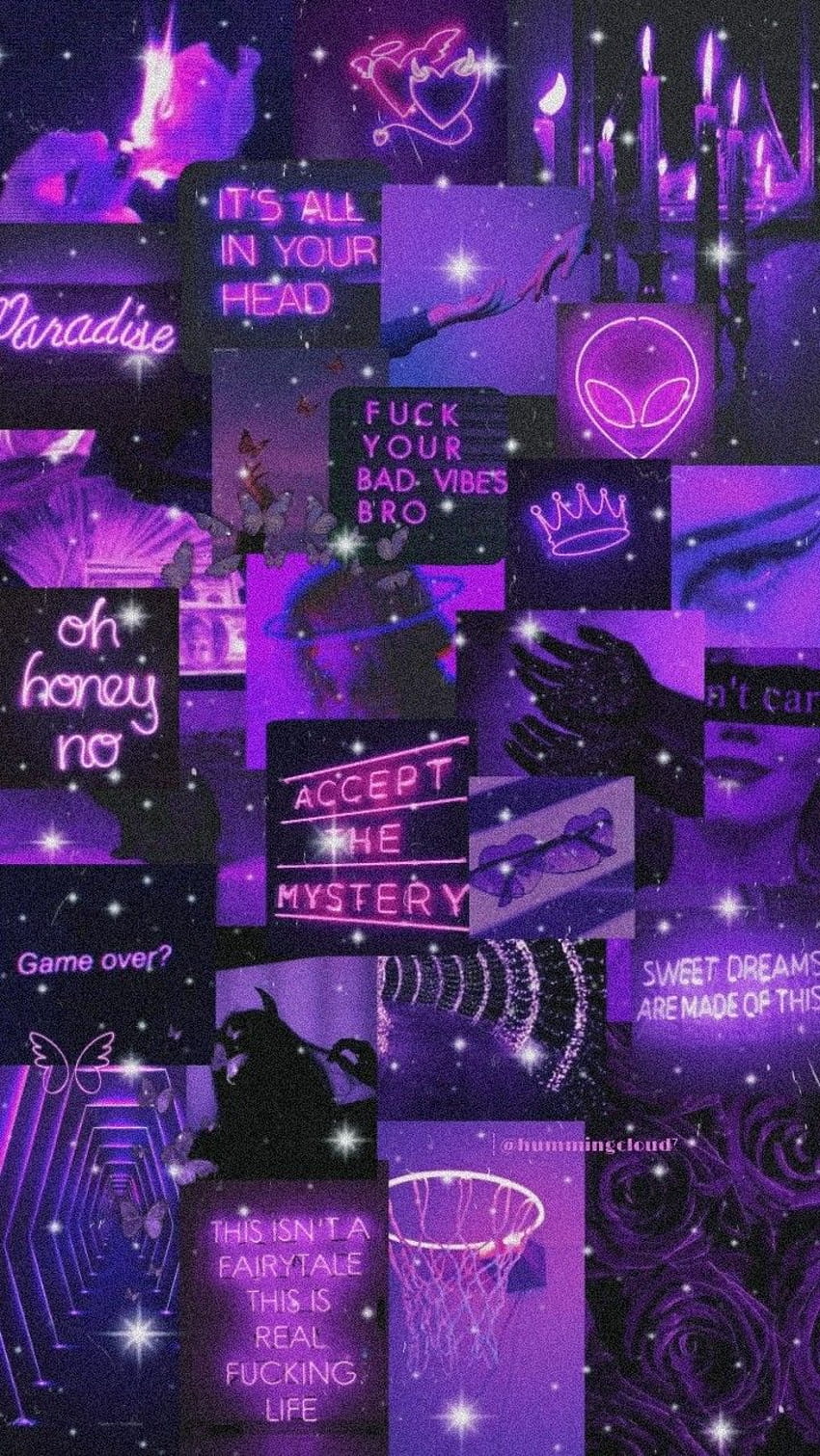 ؁️ ЛИЛАВА ЕСТЕТИКА ☁️. Пурпурен естетичен фон, Тъмно лилав, Светло лилав, Естетичен винтидж лилав HD тапет за телефон