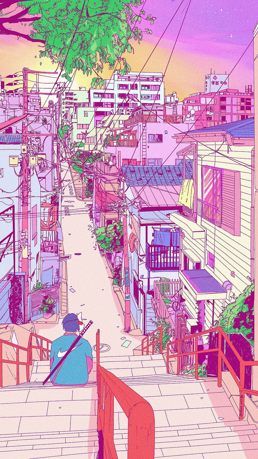 Pastel Retro Anime Aesthetic - Anime, Pink Aesthetic 90s Anime HD phone wallpaper
