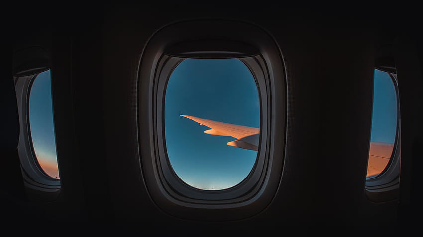Sky, , , Flight, Window, Wing, Porthole, Plane, Airplane HD wallpaper