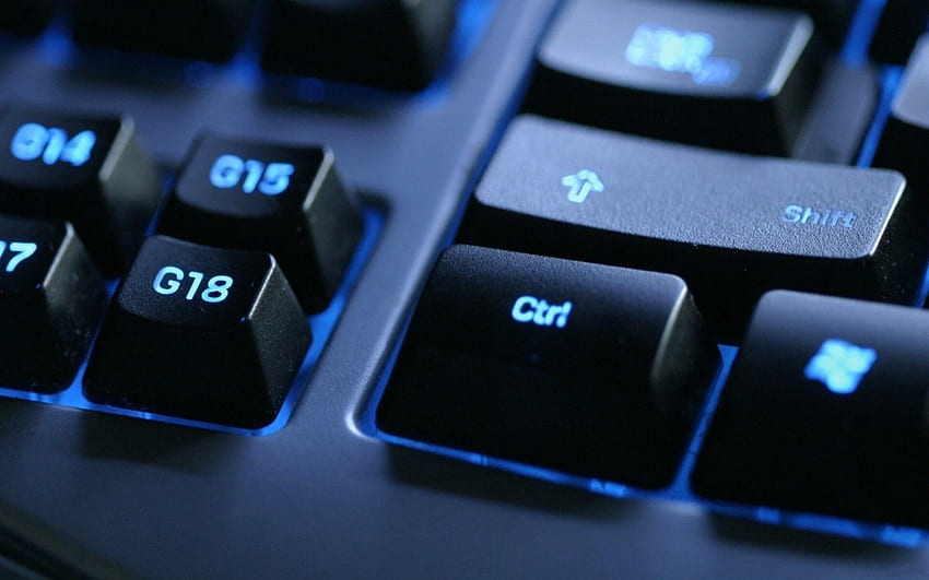 Keyboard, Backlit, Black, Blue . Technology Amazing HD wallpaper