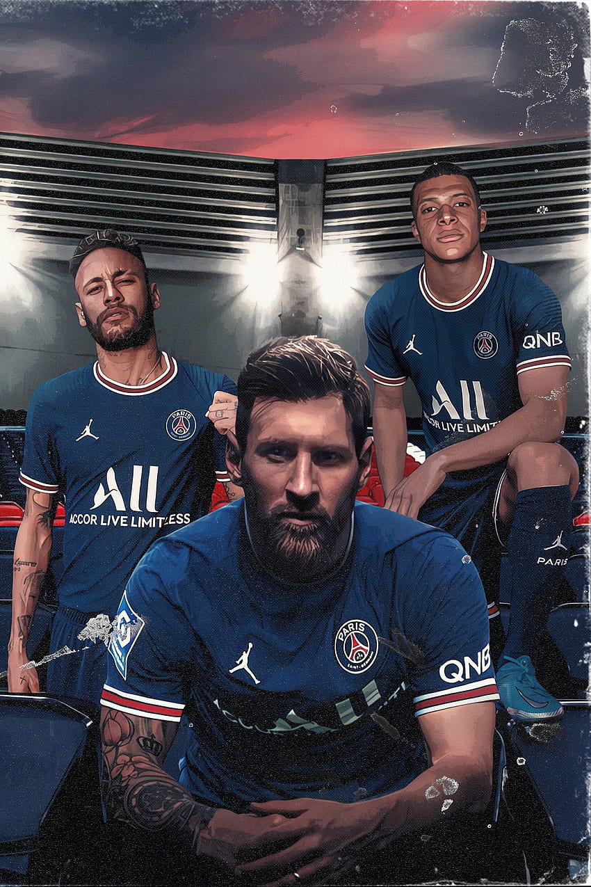 Messi x Mbappe x Neymar 'PSG' Poster - in 2022. Messi psg, Messi and neymar, Lionel metsi, Messi 2022 HD電話の壁紙