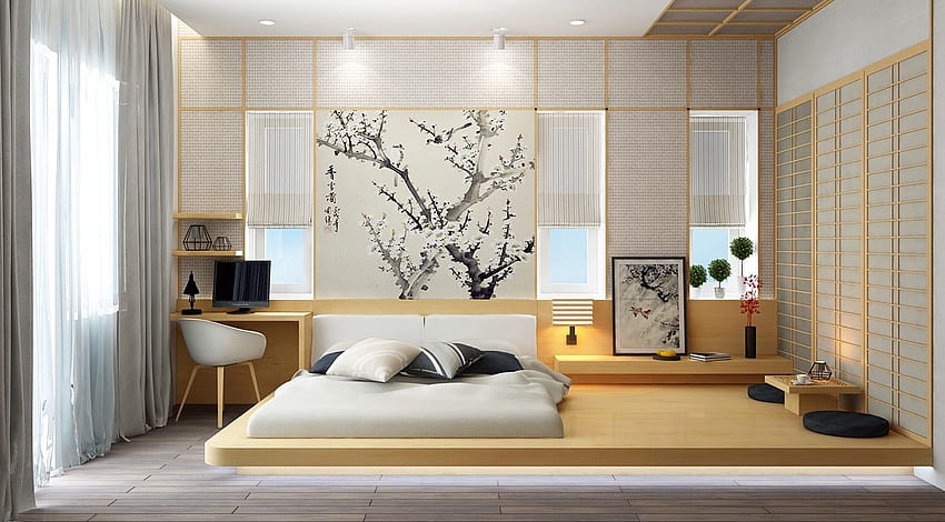 Comment créer une chambre et une maison japonaises: conseils et idées de conception simples. somnifère Fond d'écran HD