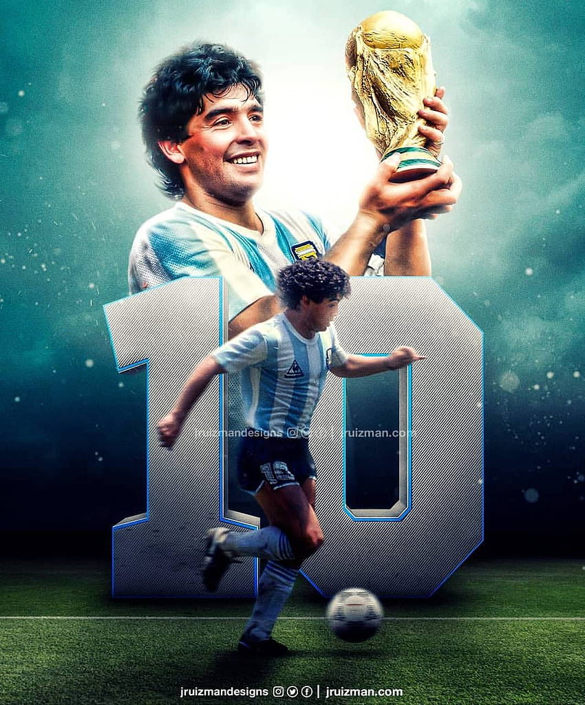 Maradona, Messi und Maradona HD-Handy-Hintergrundbild