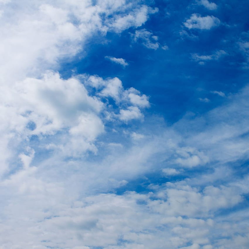 เมฆขาวบนท้องฟ้าสีคราม ธรรมชาติ iPad วอลล์เปเปอร์โทรศัพท์ HD